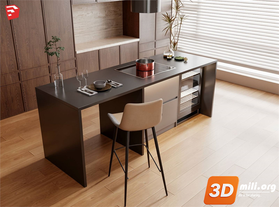 Kitchen island Skp Files